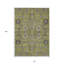 Tapis extérieur lavable 10 pi x 14 pi vert olive et gris anthracite