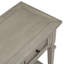 Console de style rétro classique avec trois tiroirs supérieurs et une tablette inférieure de style ouvert, facile à assembler (gris délavé)-690036414
