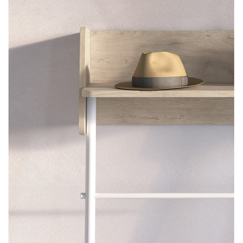 Alisande 80cm Console Table, Light Oak, White
