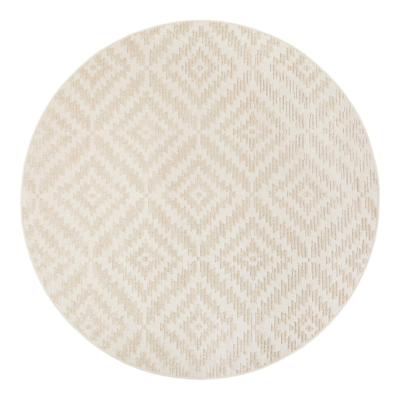 Sabrina Soto Zigzag Indoor/Outdoor Rug, Round 7'10"
