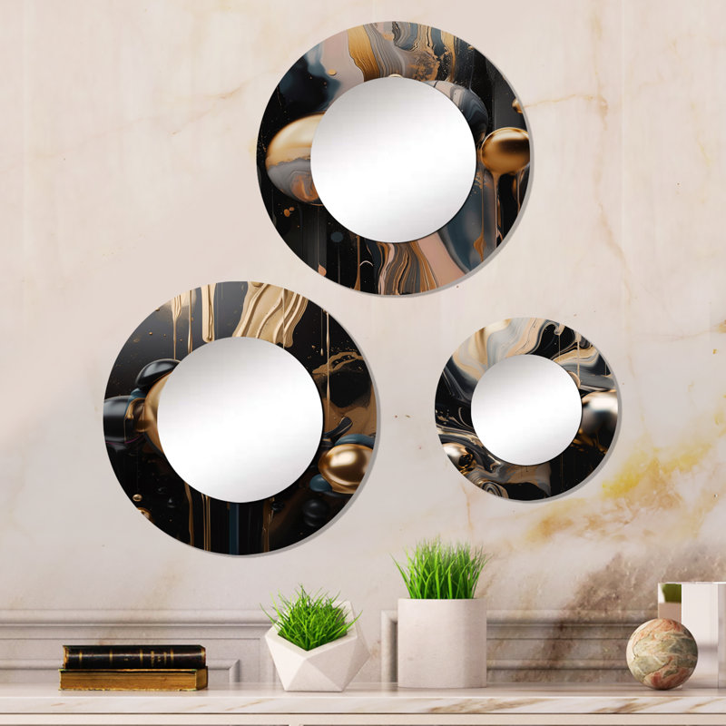 Carsley Metal Round Mirror