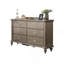 Commode de luxe avec finition argentée et champagne