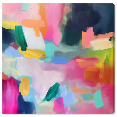 «Peachy Reverie», reproduction d'art moderne sur toile par Art Remedy