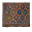Tapis turc rétro de 6 x 10 pi Jajim, tapis unique en laine tissé à la main