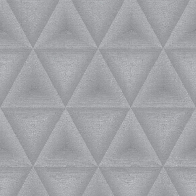Rouleau de papier peint L 33 pi x l 21 po Ikey Triangles, Gris