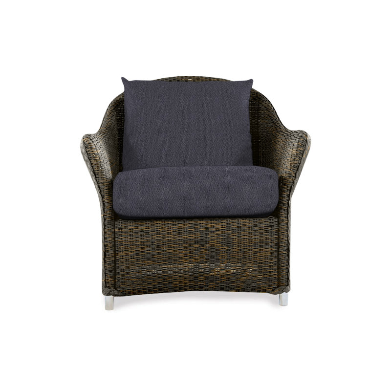 Weekend Retreat Outdoor Lounge Chair, Decorline Navy, Mink