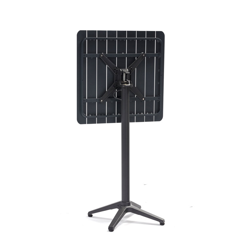 Reiban Square Metal Folding Outdoor Bar Table , 67cm cm W 67cm cm D, anthracite