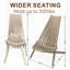 Chaise longue pliante en bois d'acacia, portable et durable pour la détente dans le jardin, la cour, le camping et le balcon