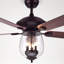 Ventilateur de plafond à 5 pales 52 po avec ensemble d’éclairage inclus Baldy-51486643