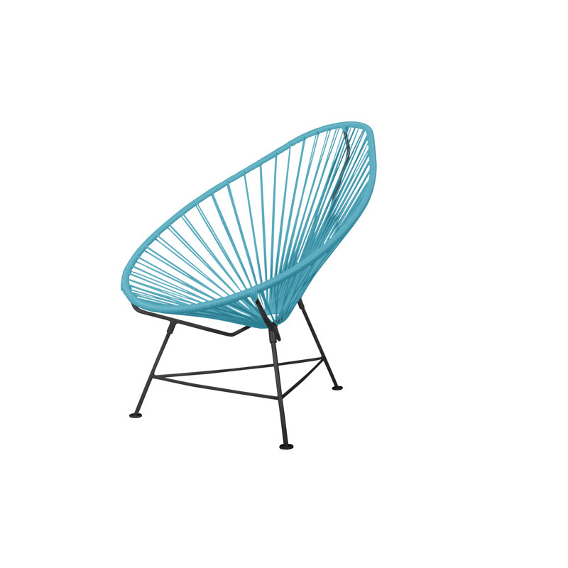 Chaise de jardin, Bleu / Noir