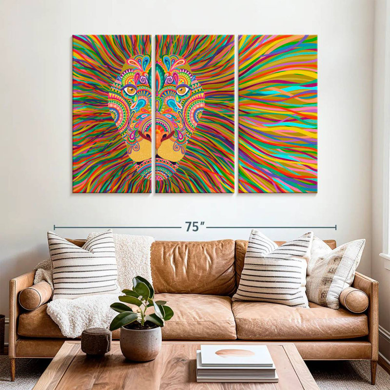 Brampt The King Lion, 42" H x 65" W