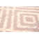 Tapis argenté / rose / crème Salih
