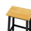 Îlot de cuisine avec comptoir de 50 po, support de rangement interne et bloc d'alimentation, 2 tabourets de bar dans la table, abattant, portes de grange, le long-133253312-133253314