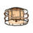 Adirondack Fabric Semi Flush Mount