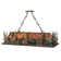 Rustic Lodge 6 - Light Antique Copper Pool Table Lights Pendant
