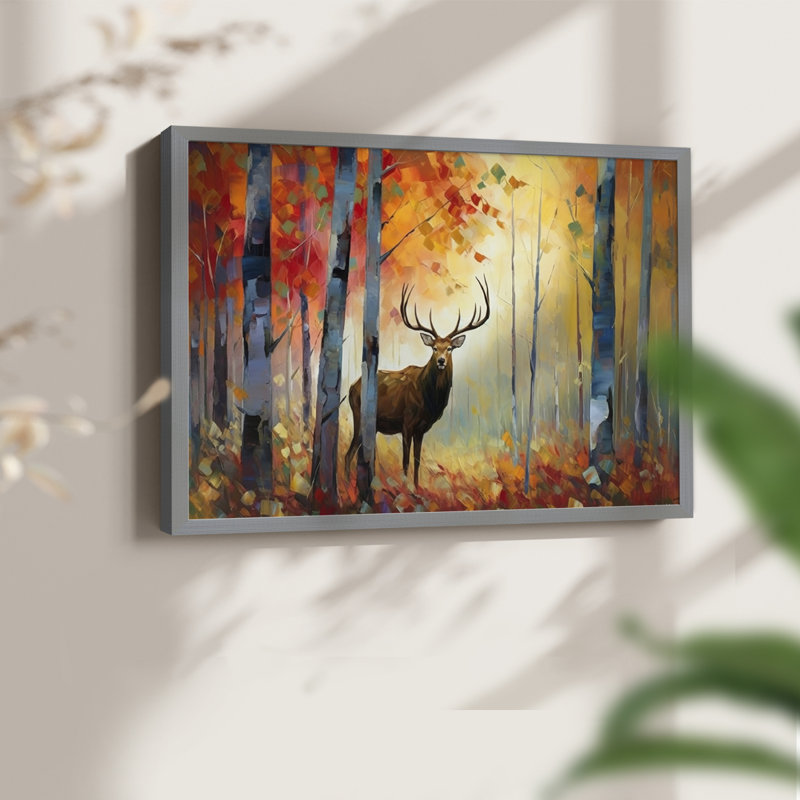 Faune, série V, reproduction encadrée, Gris, H 22 po x l 28 po