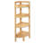 31.5" 4 Tier Bamboo Corner Storage Shelf