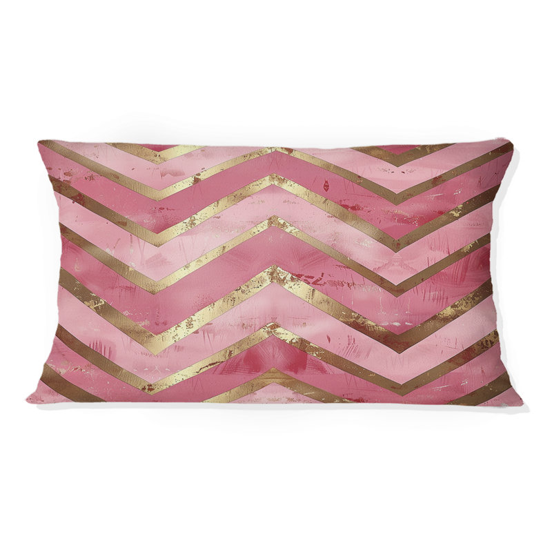 Coussin à chevrons Glam Elegance II - Glam
