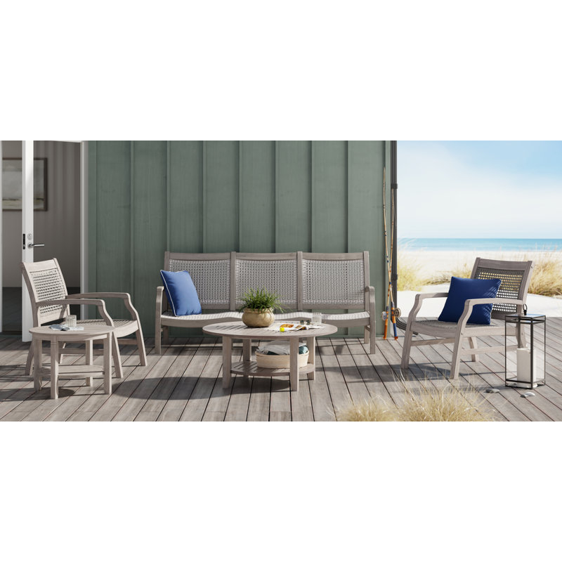 Sawyer 78'' Teak Outdoor Patio Sofa