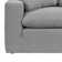 Kaniylah Modern 51.5" Wide Upholstered Chair and a Half with Cushions in Polyester Blend and Wood