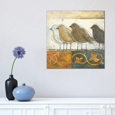 Oiseaux sur Damas I par Patricia Pinto-impression