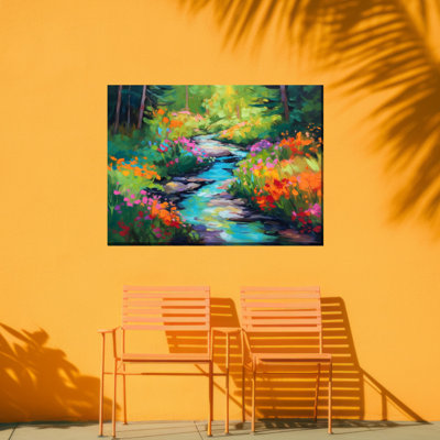 Brilliant Brook Outdoor Canvas Art