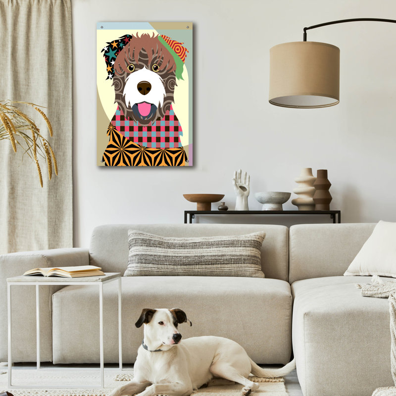 "Bouvier des Flandres" par Lanre Adefioyue, H 36 po x l 24 po