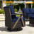 7-Piece Outdoor Patio PE Wicker Set With 3-Seat Sofa, 4 Chairs, 2 Ottomans & Blue Cushion-452430091-452430088