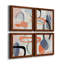«Floating on Silk I», ensemble de 4 peintures sur toile encadrées-60148648-60148646