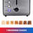 Total Chef 2 Slice Stainless Steel Toaster with Compact Wide Slot & 7 Shade Settings