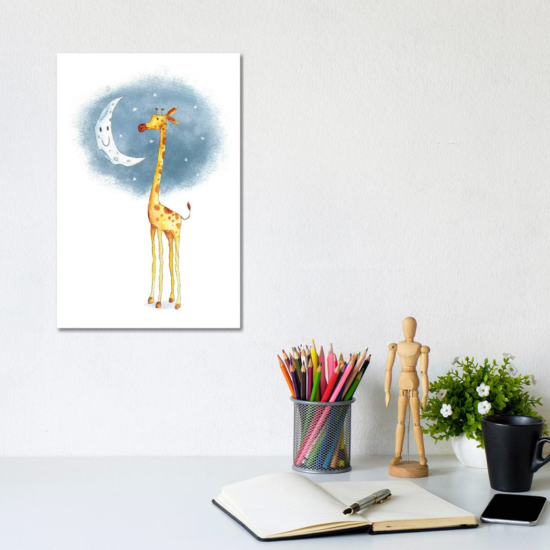 Hello Moon by Mike Koubou - Wrapped Canvas Gallery-Wrapped Canvas Giclée, 20.32 cm H x 30.48 cm W