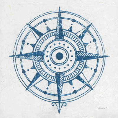 Indigo Gild Compass Rose I bleu