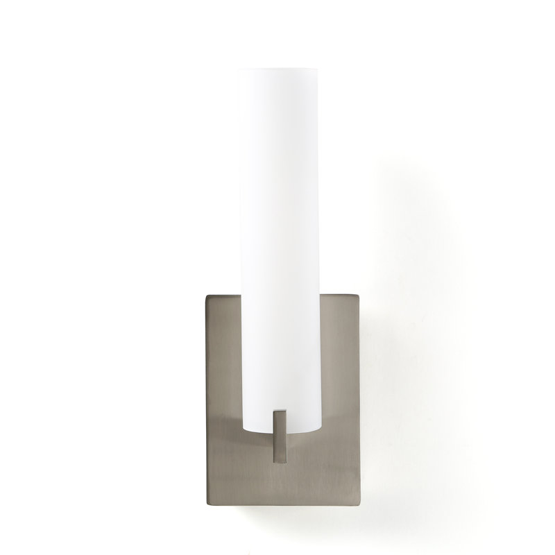 Armiah Aluminum Armed Sconce, Brushed Nickel
