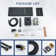 Rainier 22" Rainfall Complete Shower System with with Rainfall & Waterfall Spray, Handheld and Rough-in Valve Included