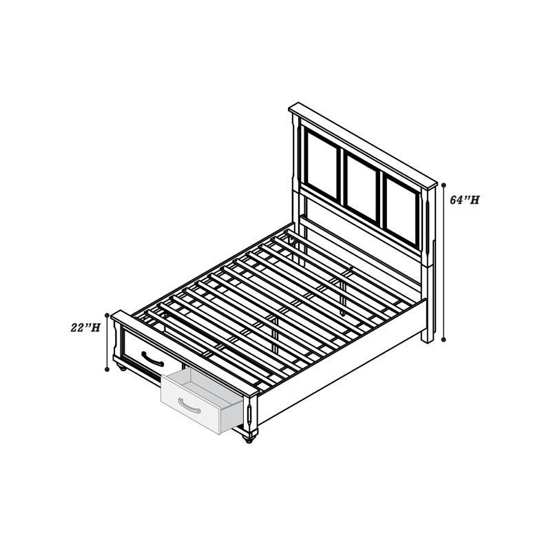 Sameul Bed, King