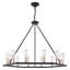 Campana 12 - Light Waggon Wheel Chandelier