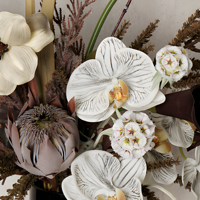 Ornements de fleurs simulées