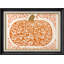 Art floral d'automne orange citrouille - impression sur papier encadrée-621569238-621569239