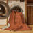 Machine Washable Solid Brown Area Rug-393735259