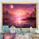 Gloomy Sunset By The Lake II - Abstract Landscape, art mural