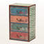 Armoire de rangement vintage à 4 tiroirs Flourish, H 25,29 po x l 15,38 po x P 11,48 po Flourish