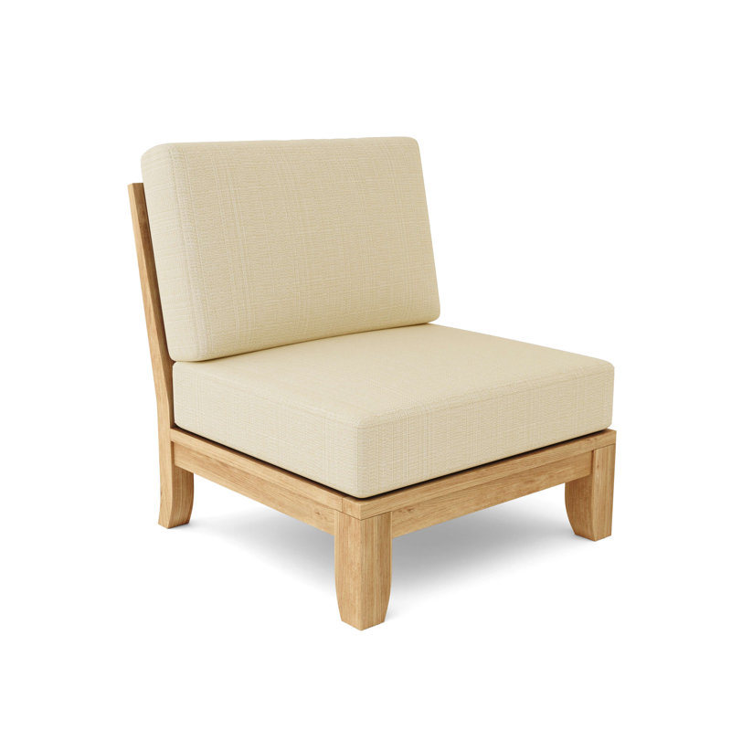 Luxe Outdoor Teak Lounge Chair