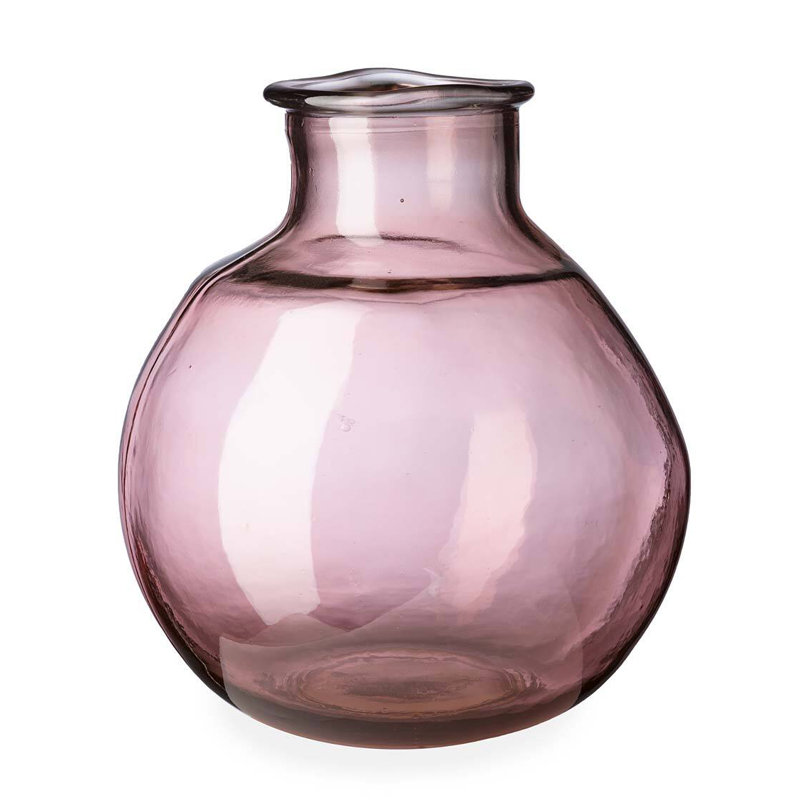 Zahrah Glass Table Vase, Pink