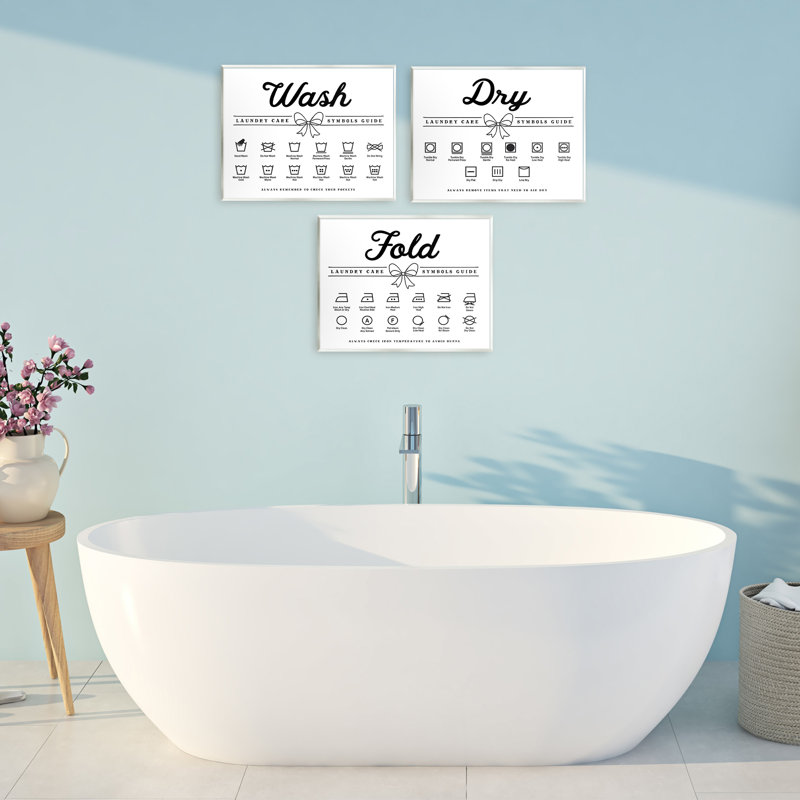 Plaque murale décorative Wash Wash Symbols Bow