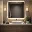 Meuble-lavabo 1 lumière Keindl - verre nervuré-509693751
