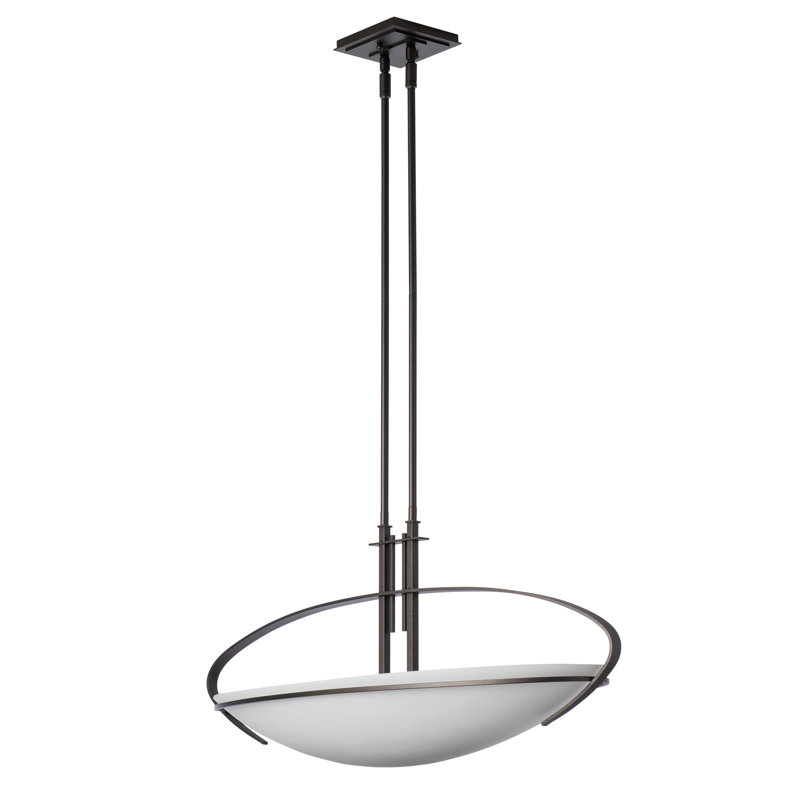 Mackintosh 2 - Light Bowl Pendant, 14.2" H x 32.5" W x 10.4" D, Oil Rubbed Bronze