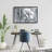 Gray & White Flowers - Botanical Gray Framed Canvas Decor
