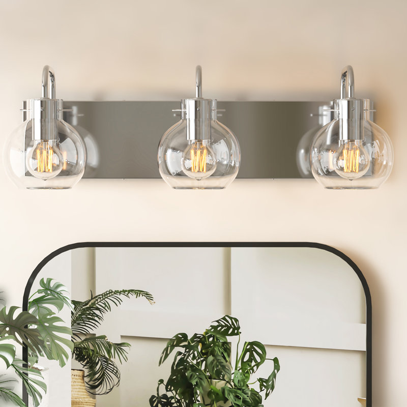 Vanity Lights Wall Sconces Lighting Shades For Bathroom, Mirror, Powder Room, 7.28" H x 23.82" W x 7.87" D, 3 Lights