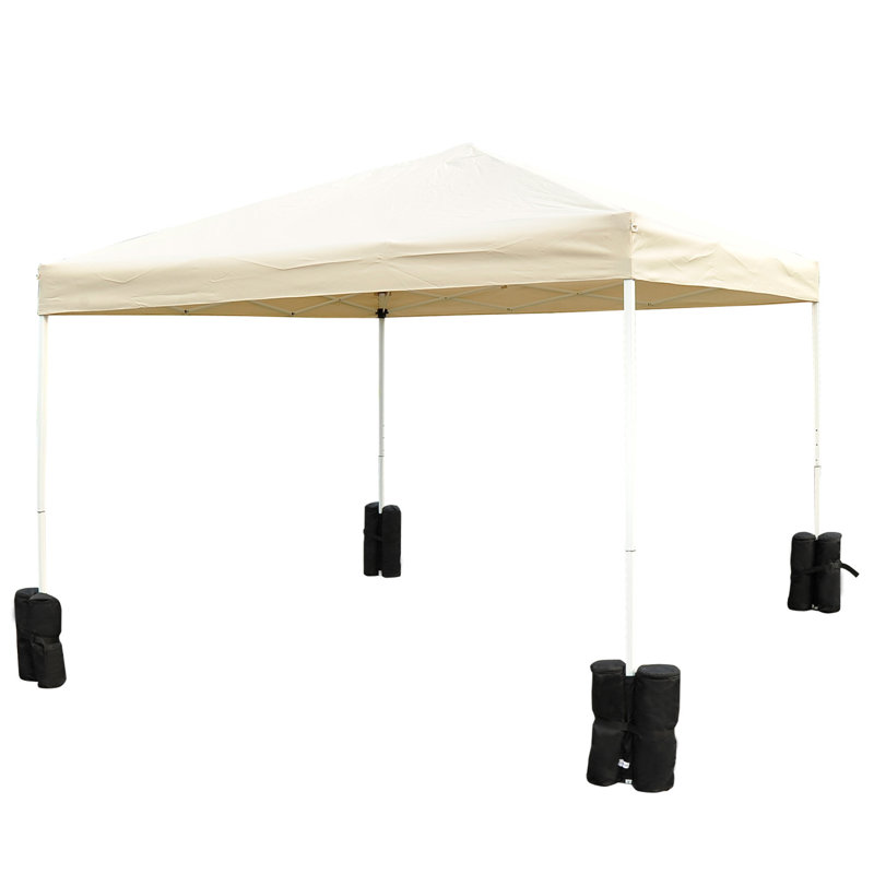 Ensemble de 4 sacs de poids à baldaquin de 33 lb pour la stabilité, ancrage à sacs de sable pour pavillon de jardin