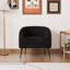 Ensemble de meubles de salon 3 pièces, causeuse rembourrée et 2 chaises d'appoint-1528309770